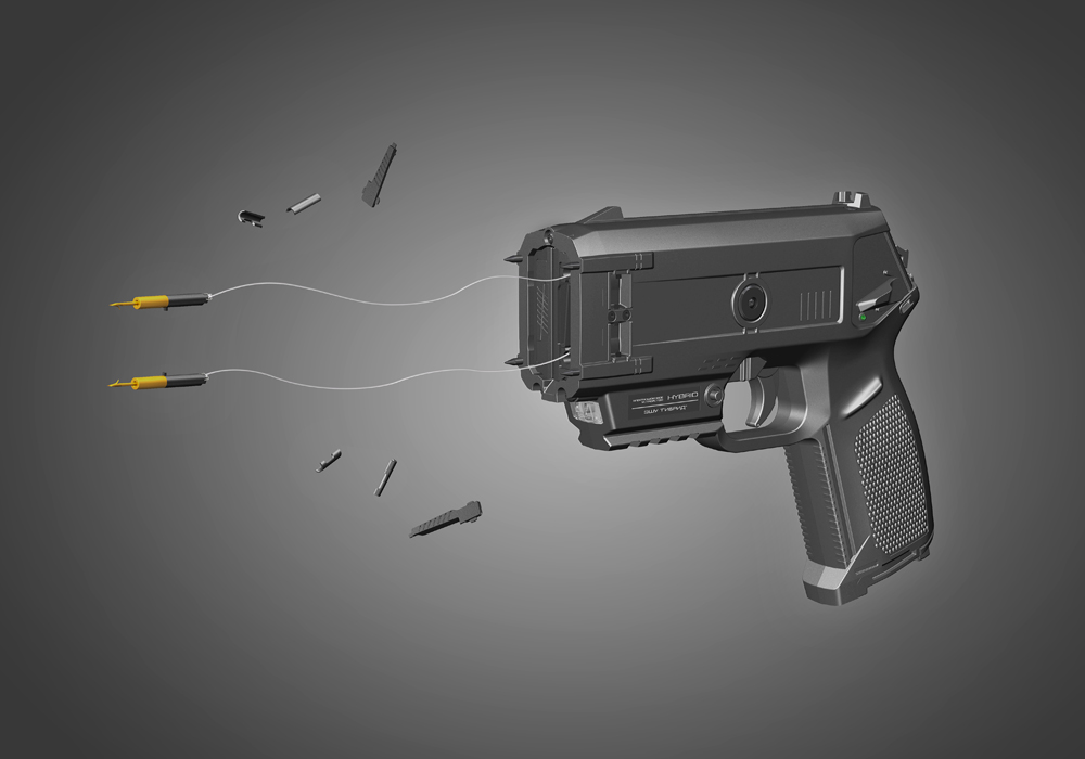 Электрошоковое устройство ГИБРИД - мощное двухзарядное ручное оружие